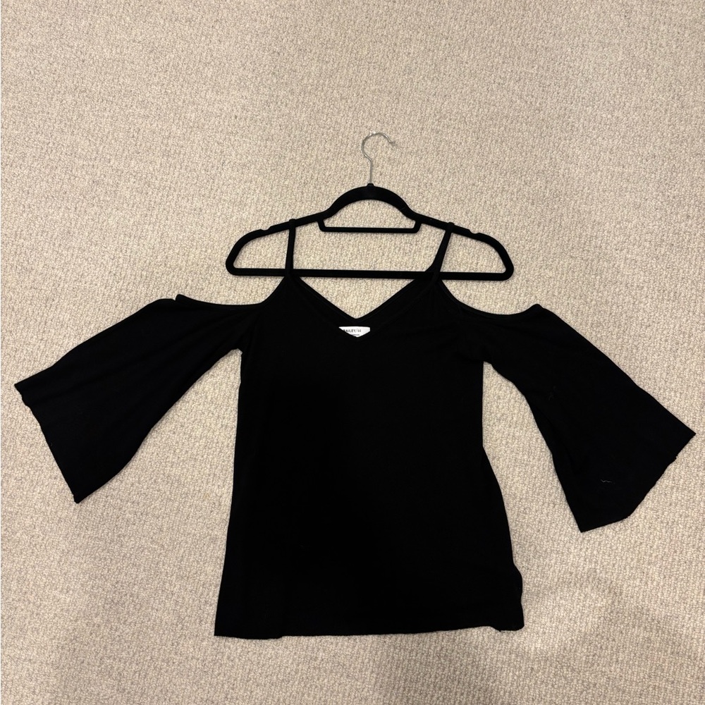 Bailey 44 Black Cold Shoulder Top